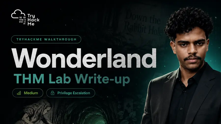 TryHackMe Wonderland write-up cover
