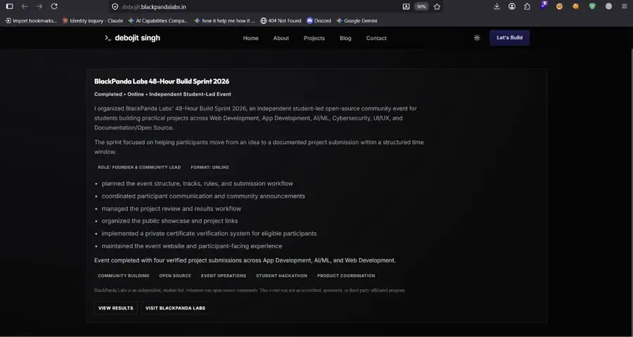 BlackPanda Labs Build Sprint preview